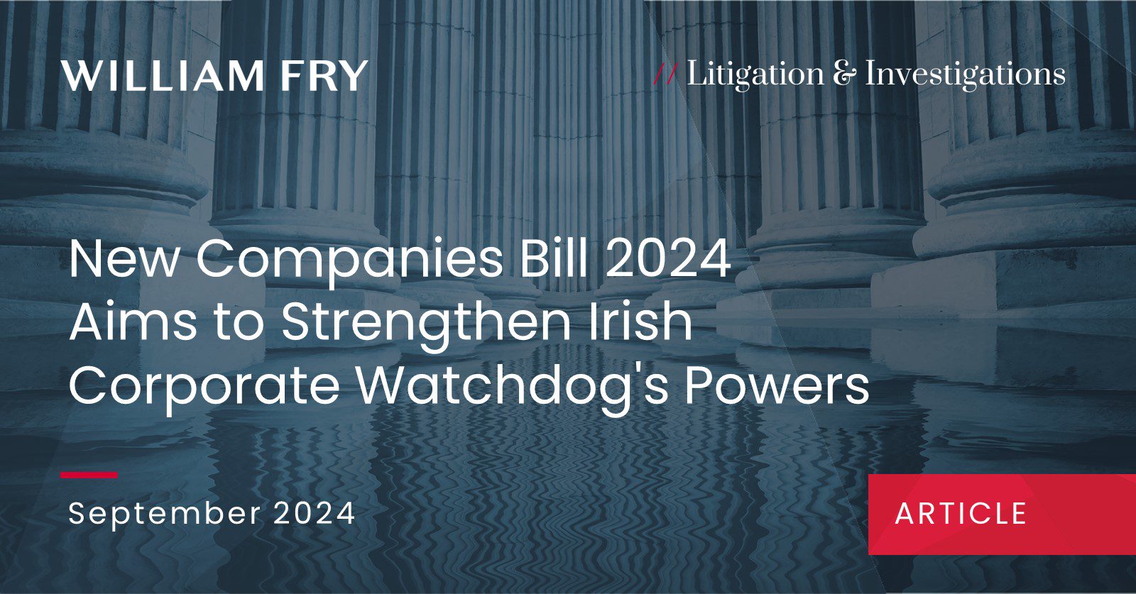 New Companies Bill 2024 Aims to Strengthen Irish Corporate Watchdog's Powers